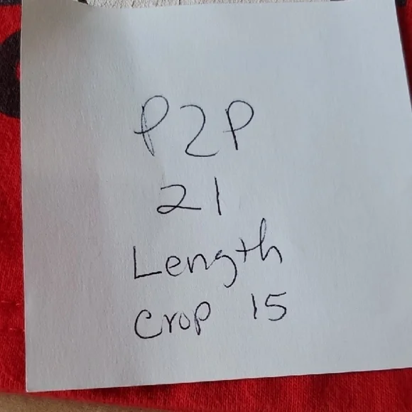 Disney Red and Black Mickey Mouse Crop Top - Picture 6 of 6